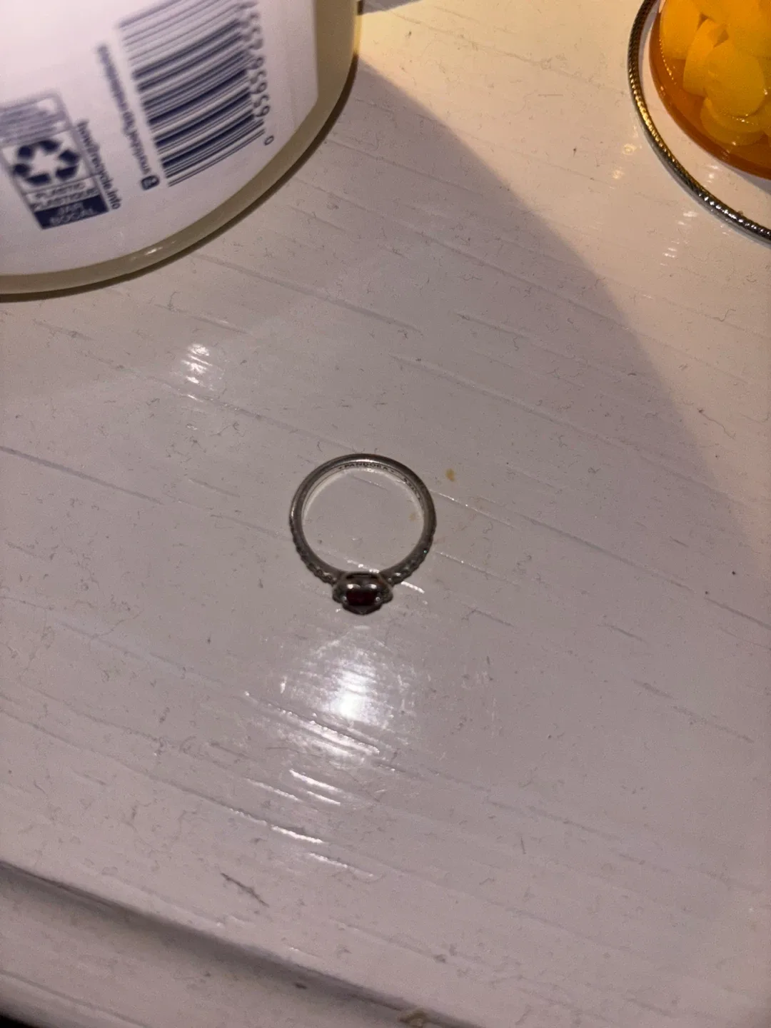 Pandora Elevated Heart Ring Size 7 or 7.5