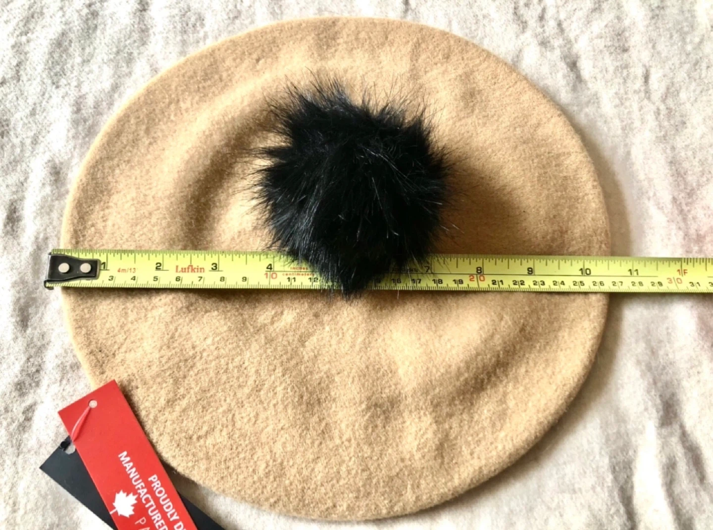 Parkhurst Beret with Pom Pom - Beige - photo 3