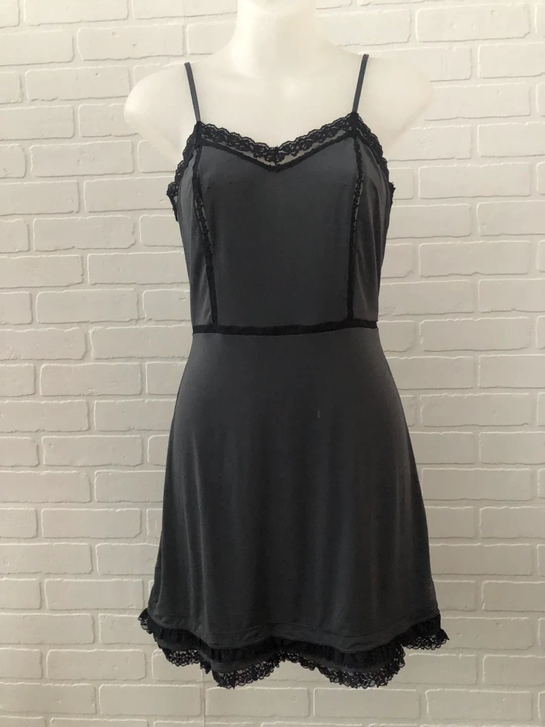 Intimately Free People Gray Lace - M