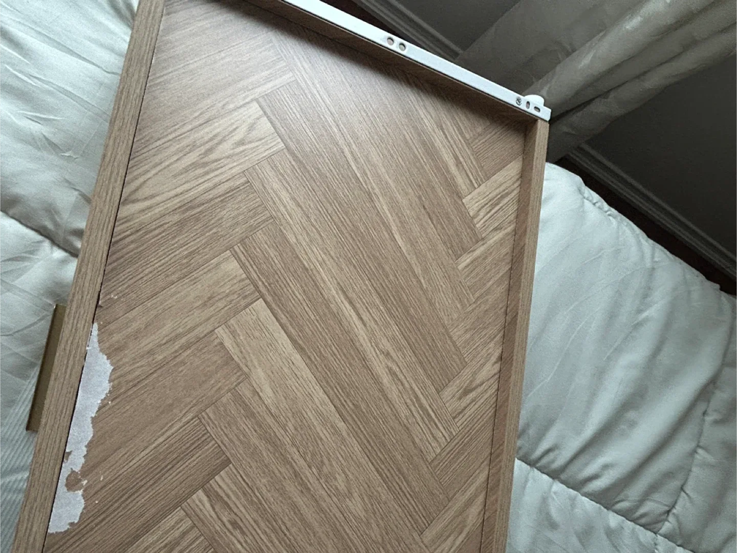 6 drawer dresser in light oak/gold image indicator(8)