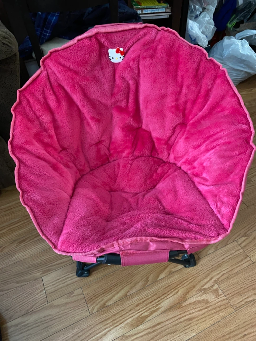 Hello Kitty Pink Folding Moon Chair For Kids and Adult - photo 5
