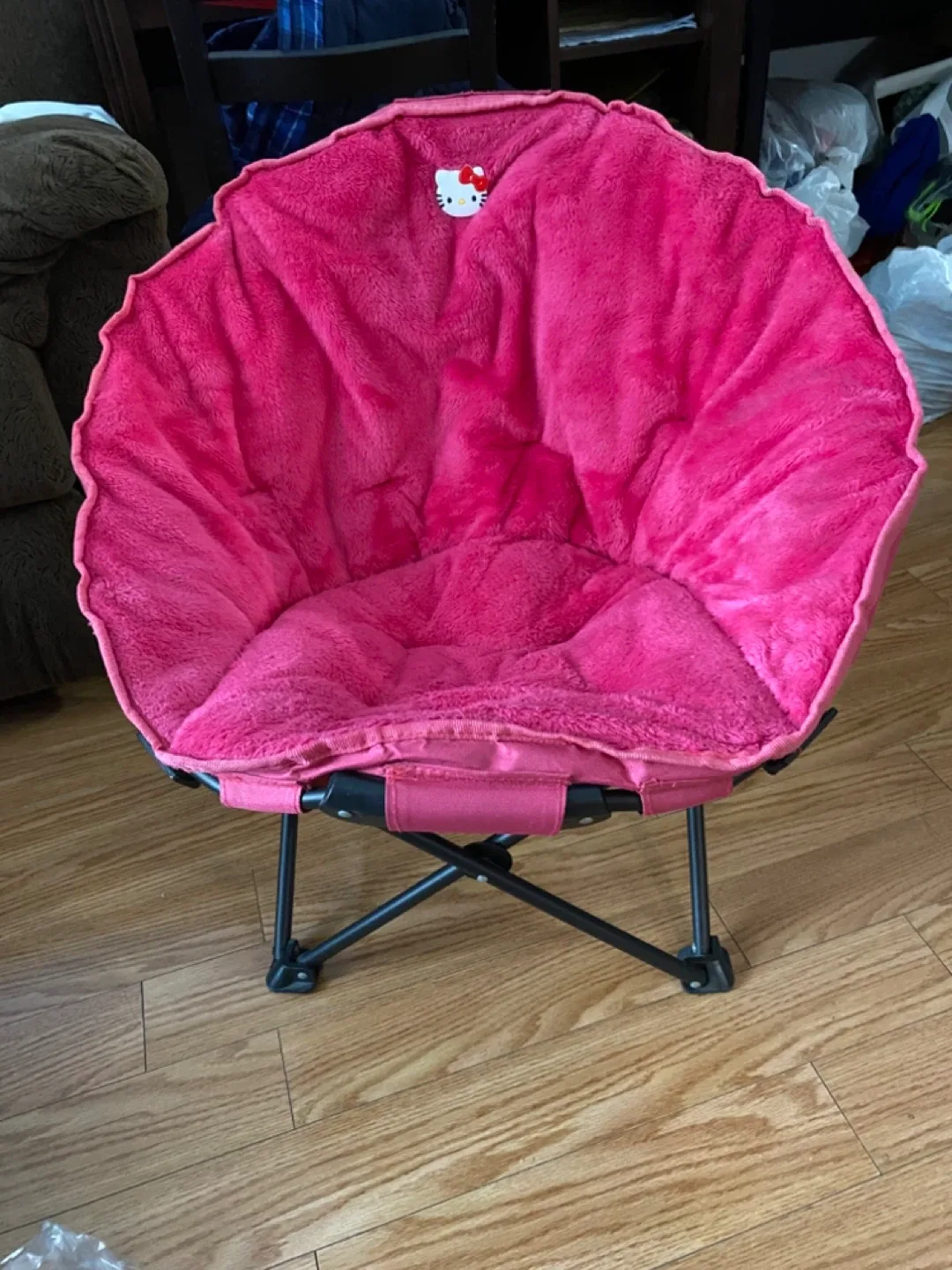 Hello Kitty Pink Folding Moon Chair For Kids and Adult