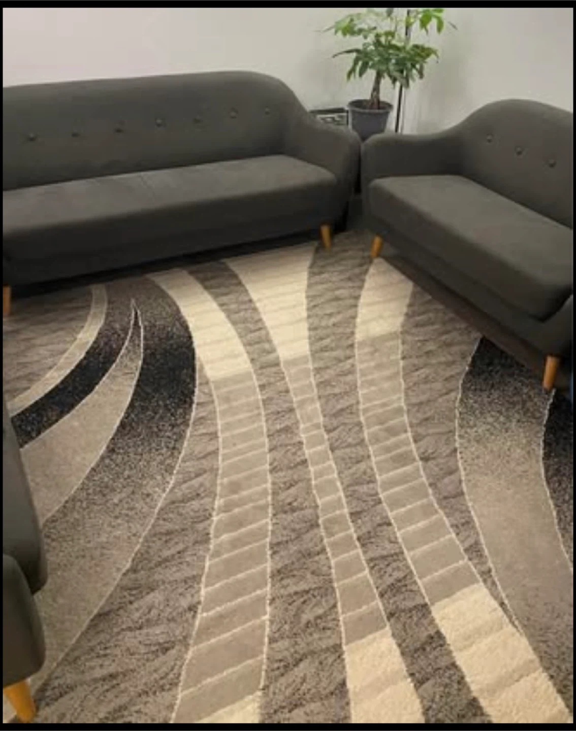 Living Room Set – Sofa, Loveseat & Rug