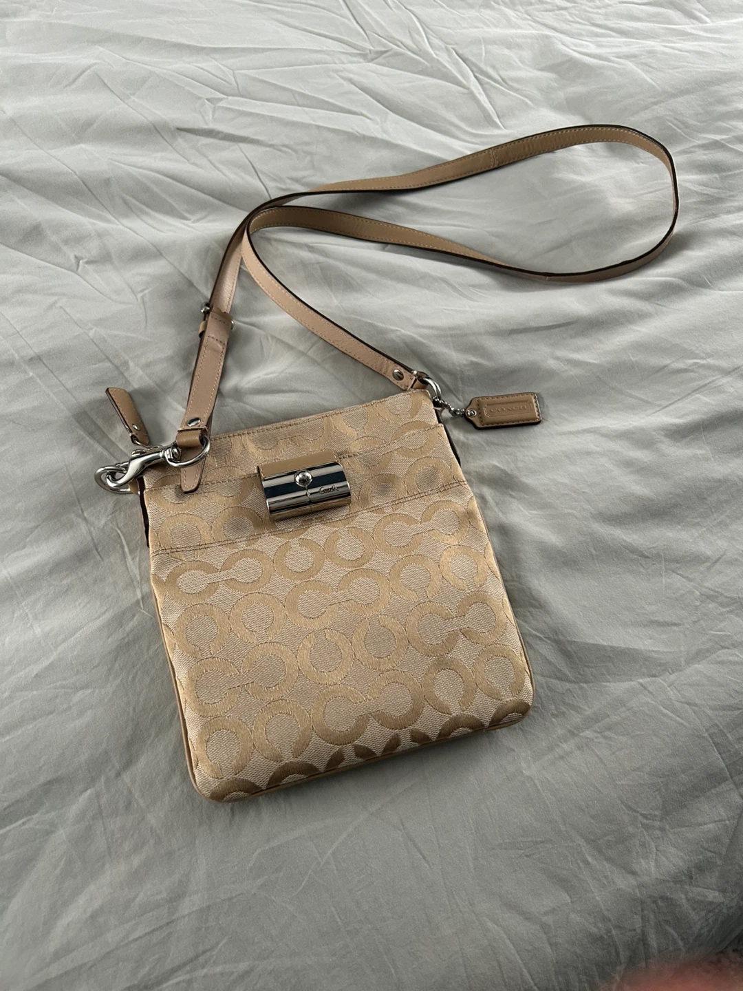 Coach Crossbody Bag, Beige - photo 2