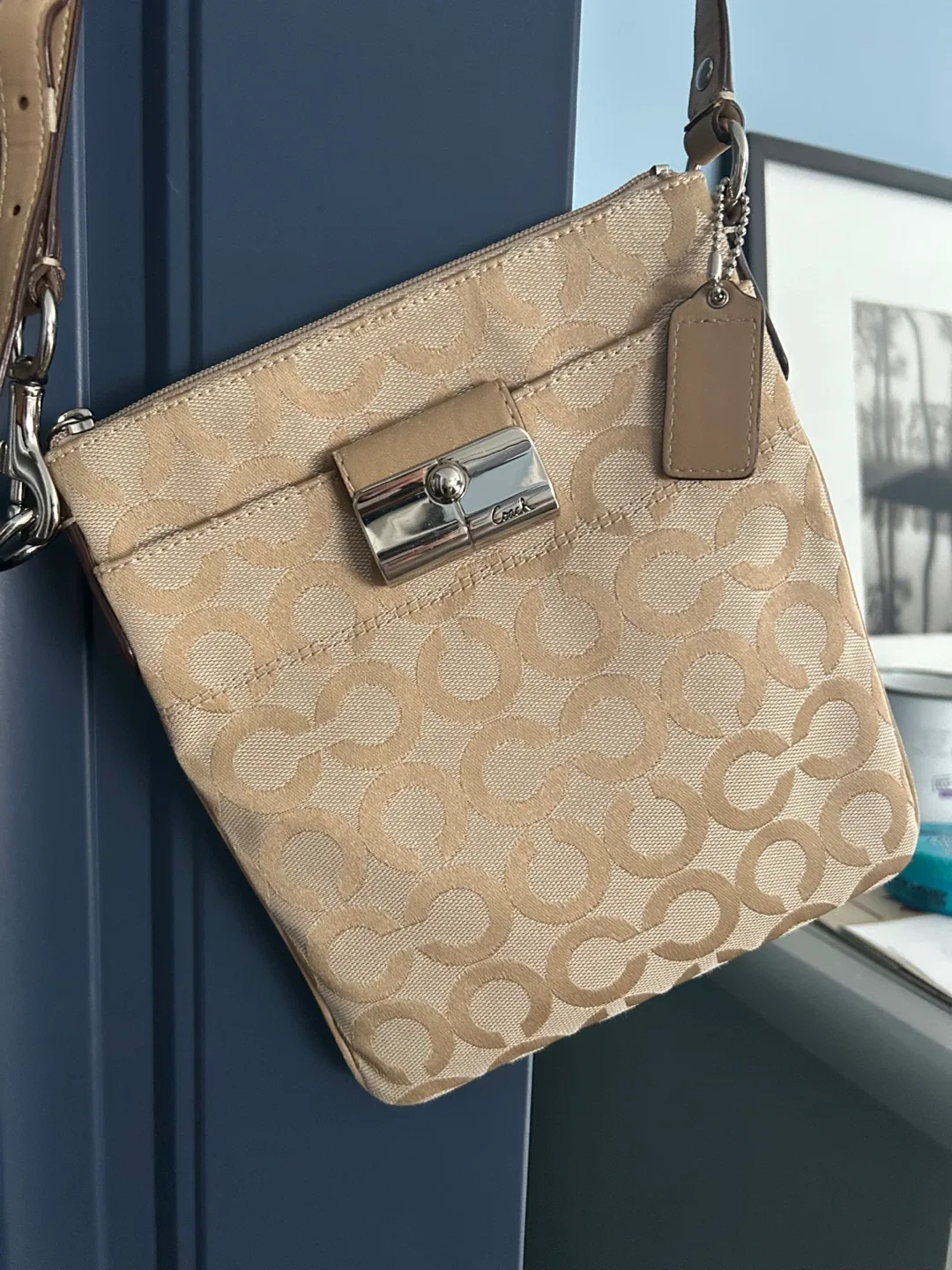 Coach Crossbody Bag, Beige