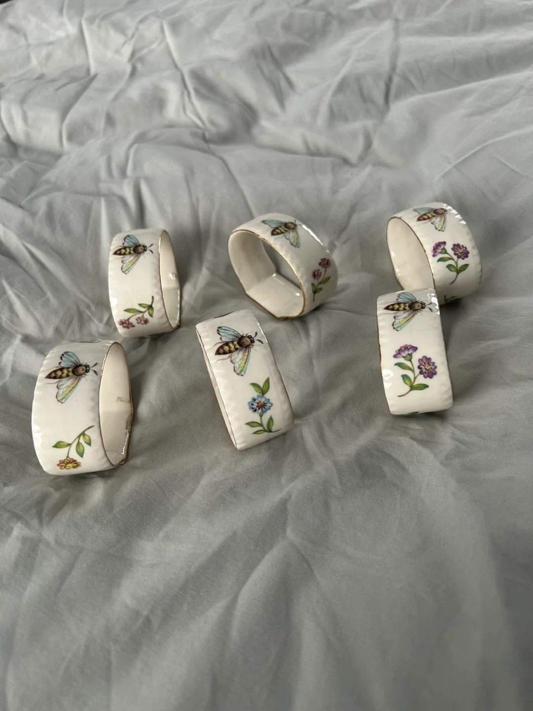 Set of 6 Decorative Napkin Rings