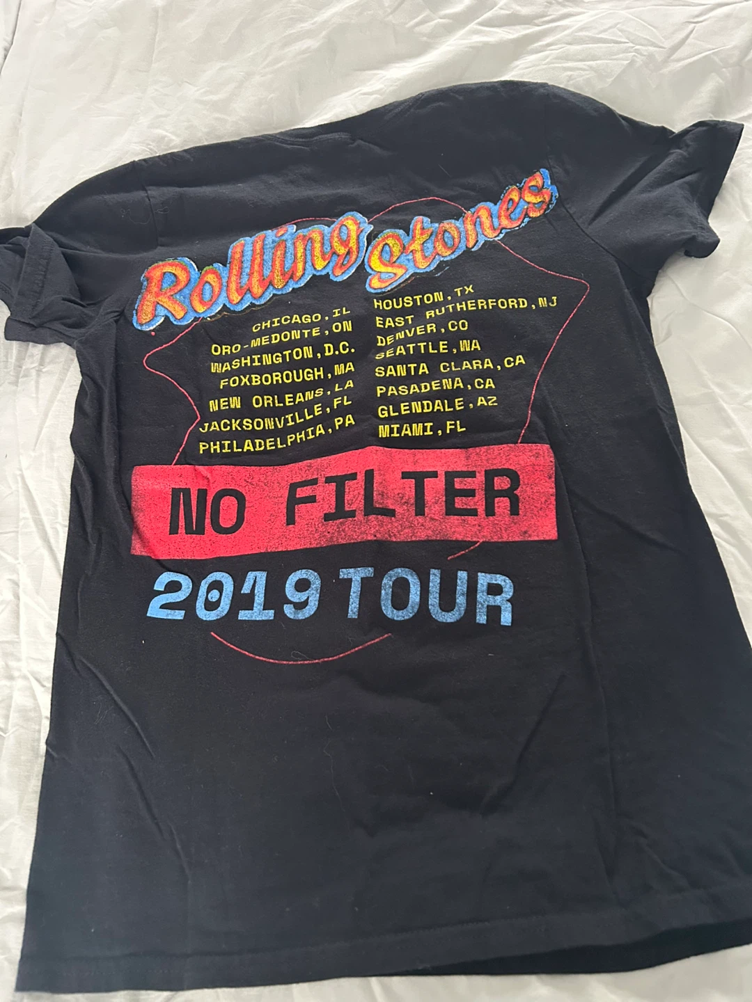 Rolling Stones 2019 Tour T-Shirt - Size S - photo 2