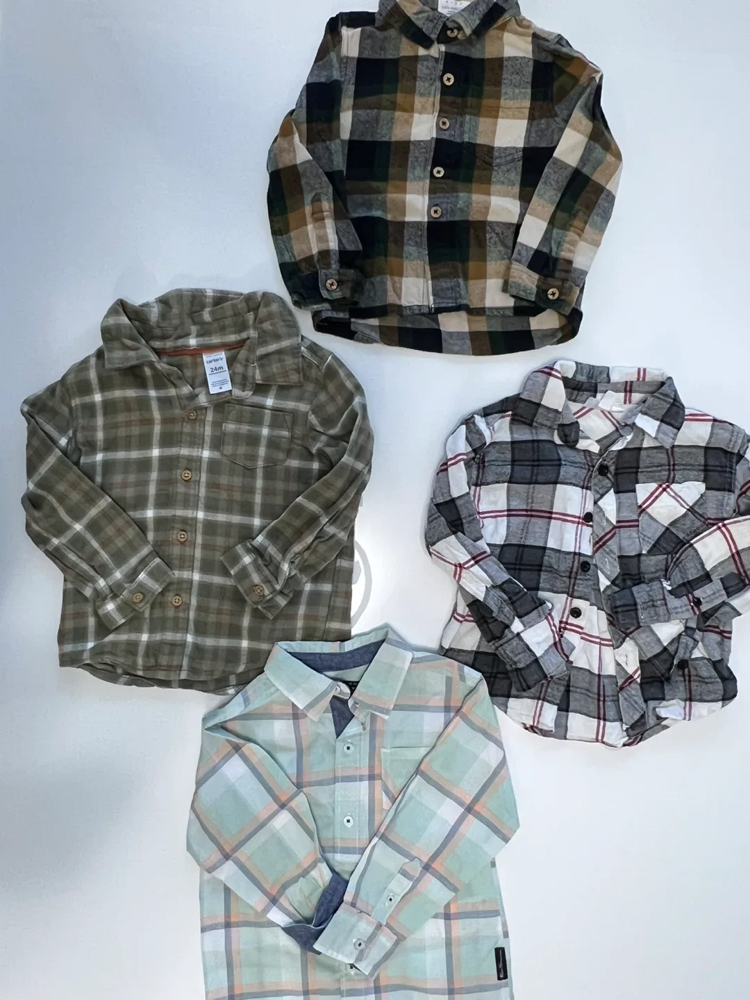Boys Flannel Shirts - 2Y
