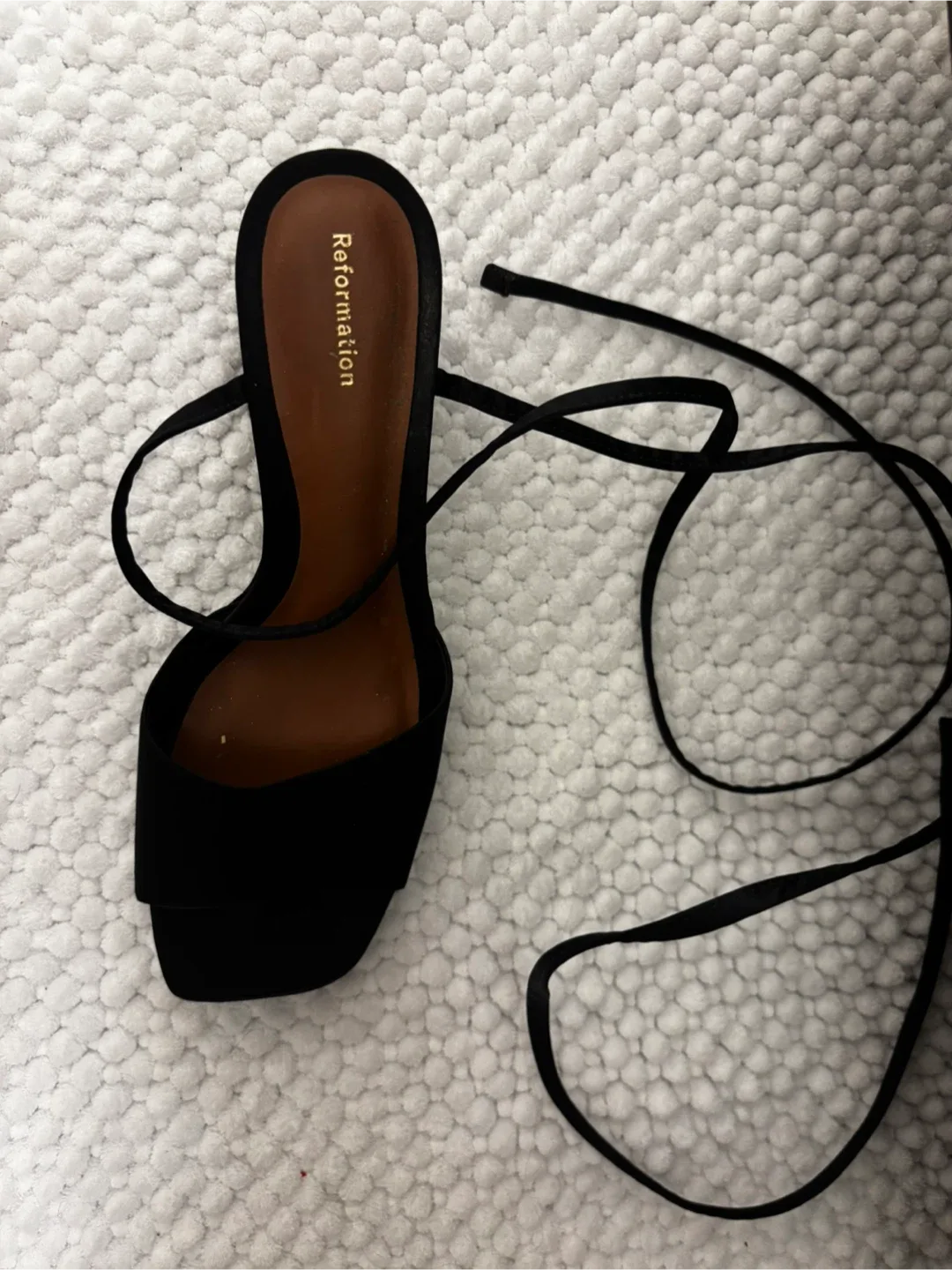 Reformation Black Heels