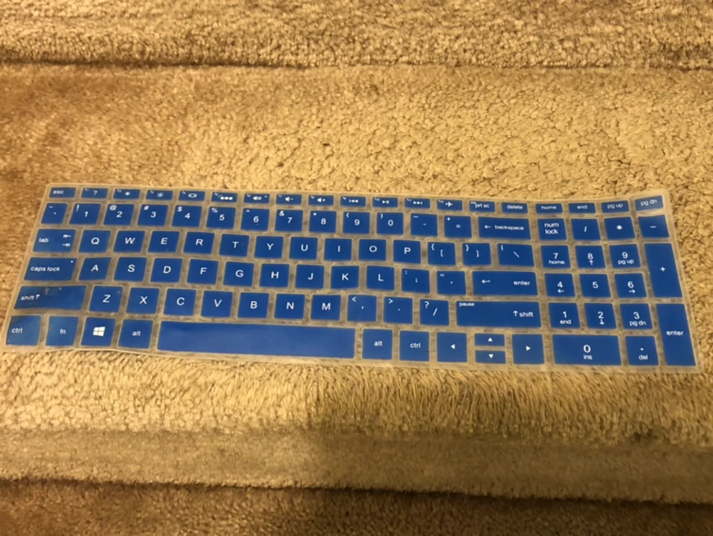 Blue Keyboard Cover