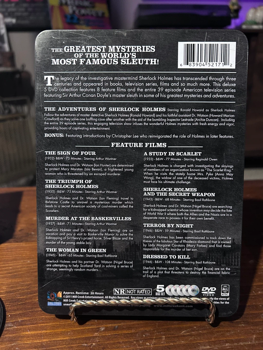 Sherlock Holmes Greatest Mysteries DVD Set (Tin Case) - photo 2