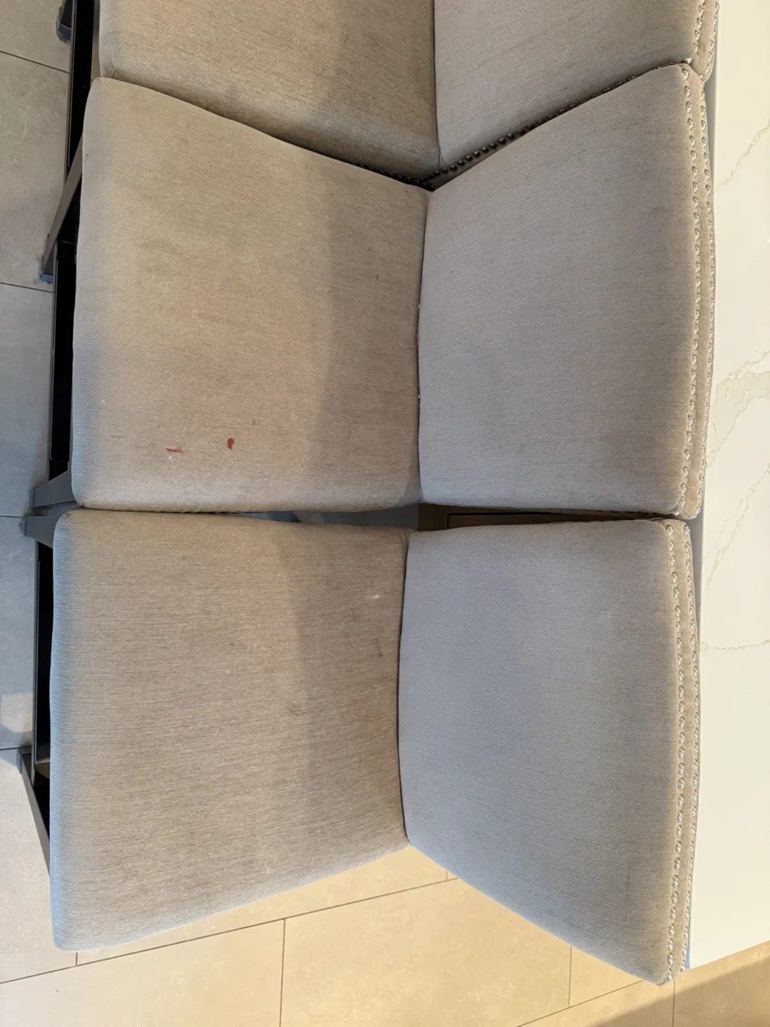 Set of 4 Beige Counter Height Stools image indicator(6)