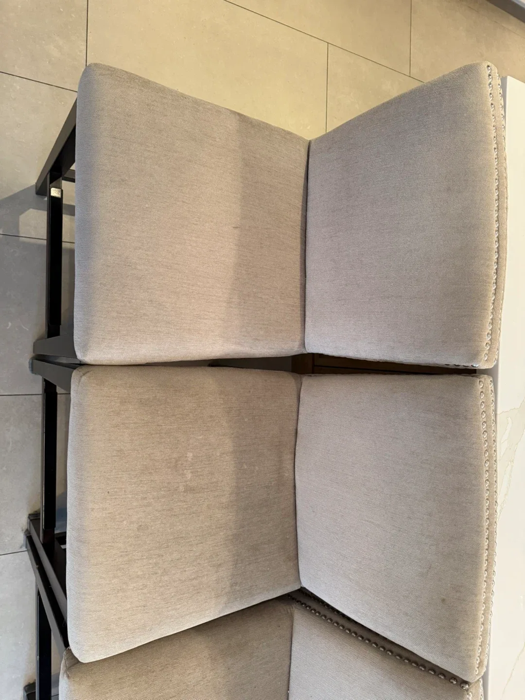 Set of 4 Beige Counter Height Stools image indicator(5)