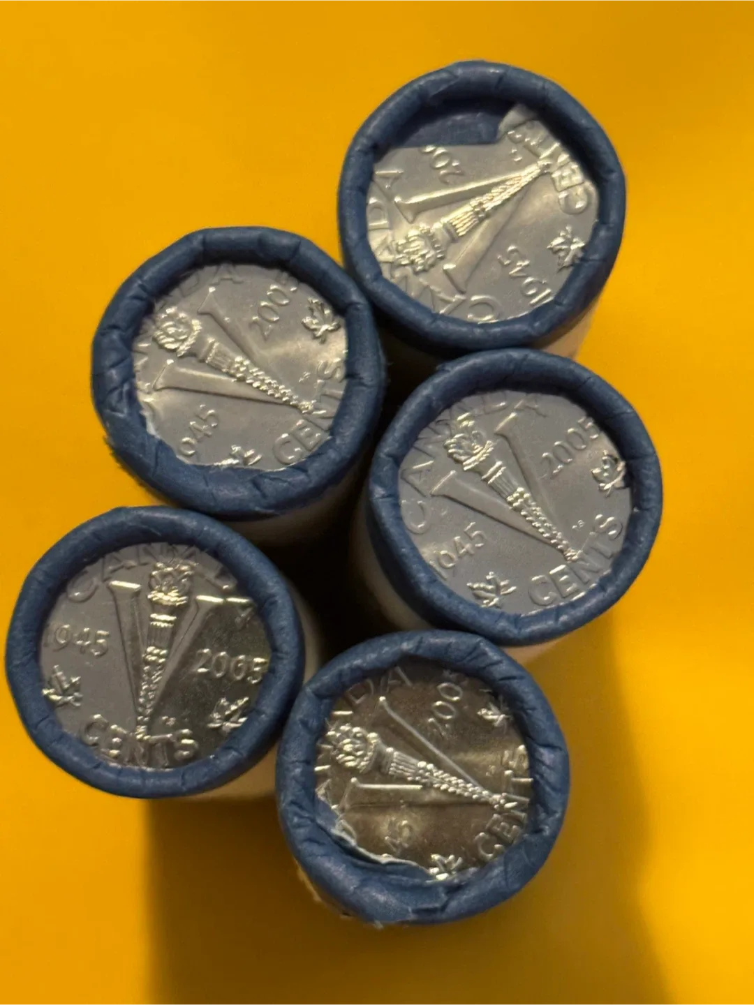 2005 V Day RCM Mint Roll Canada Nickels 5 Cent Uncirculated Coin