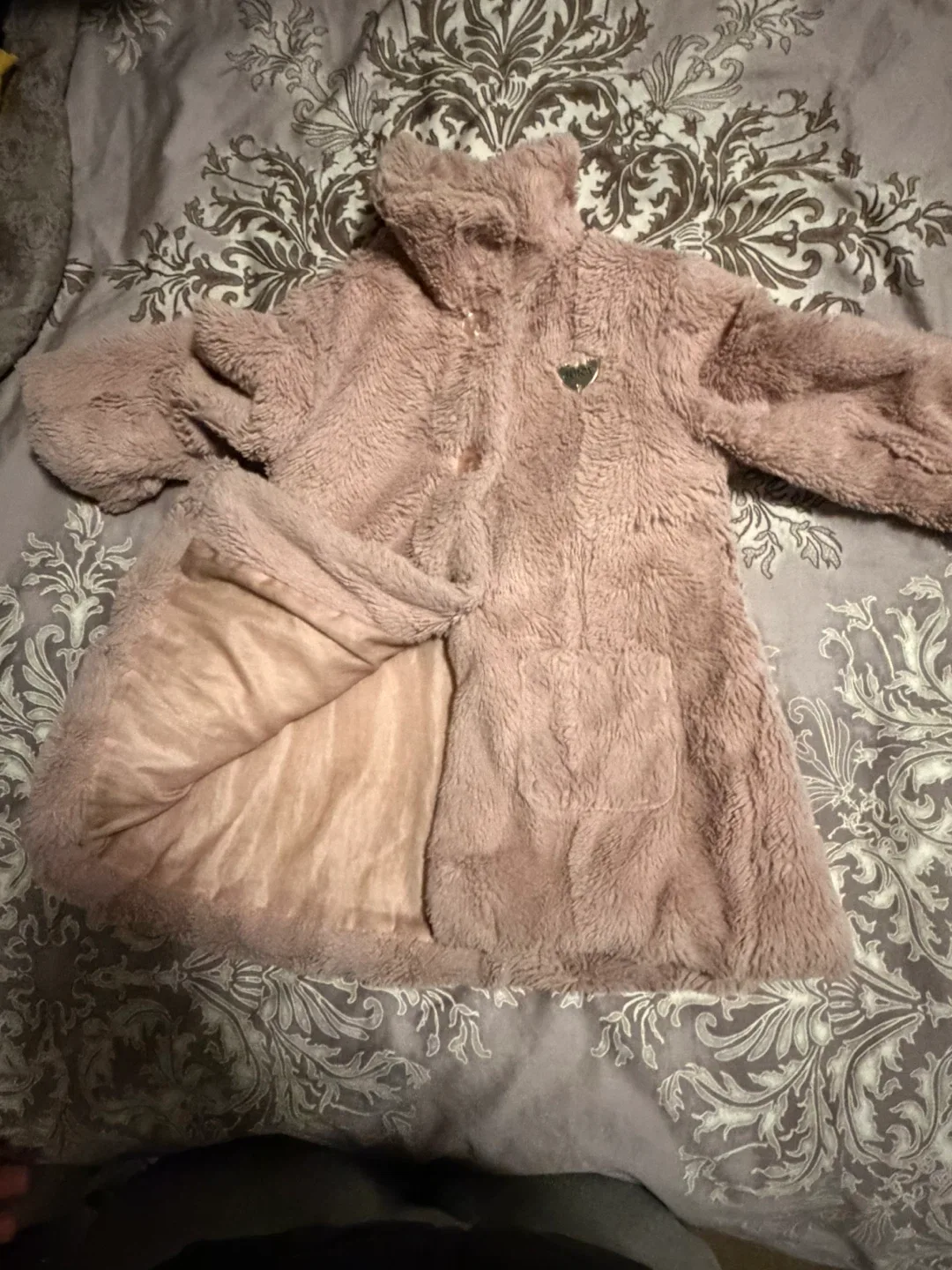 Guess Faux Fur Coat - Size M