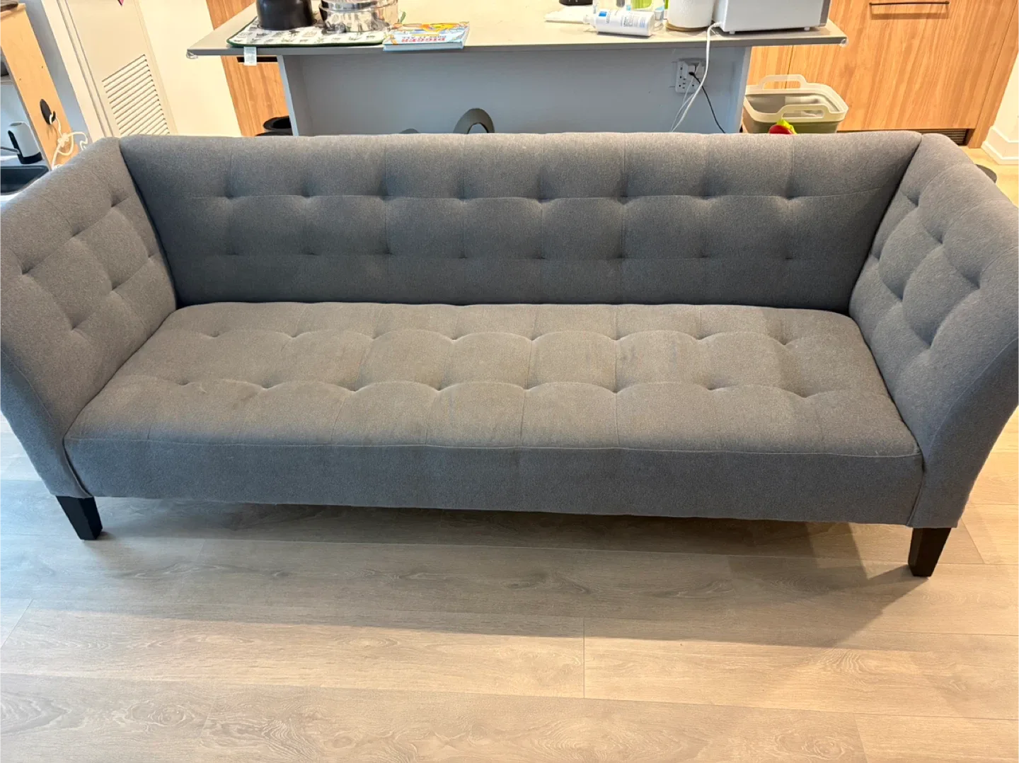 Design republic - Grey Sofa and Armless Chair Set