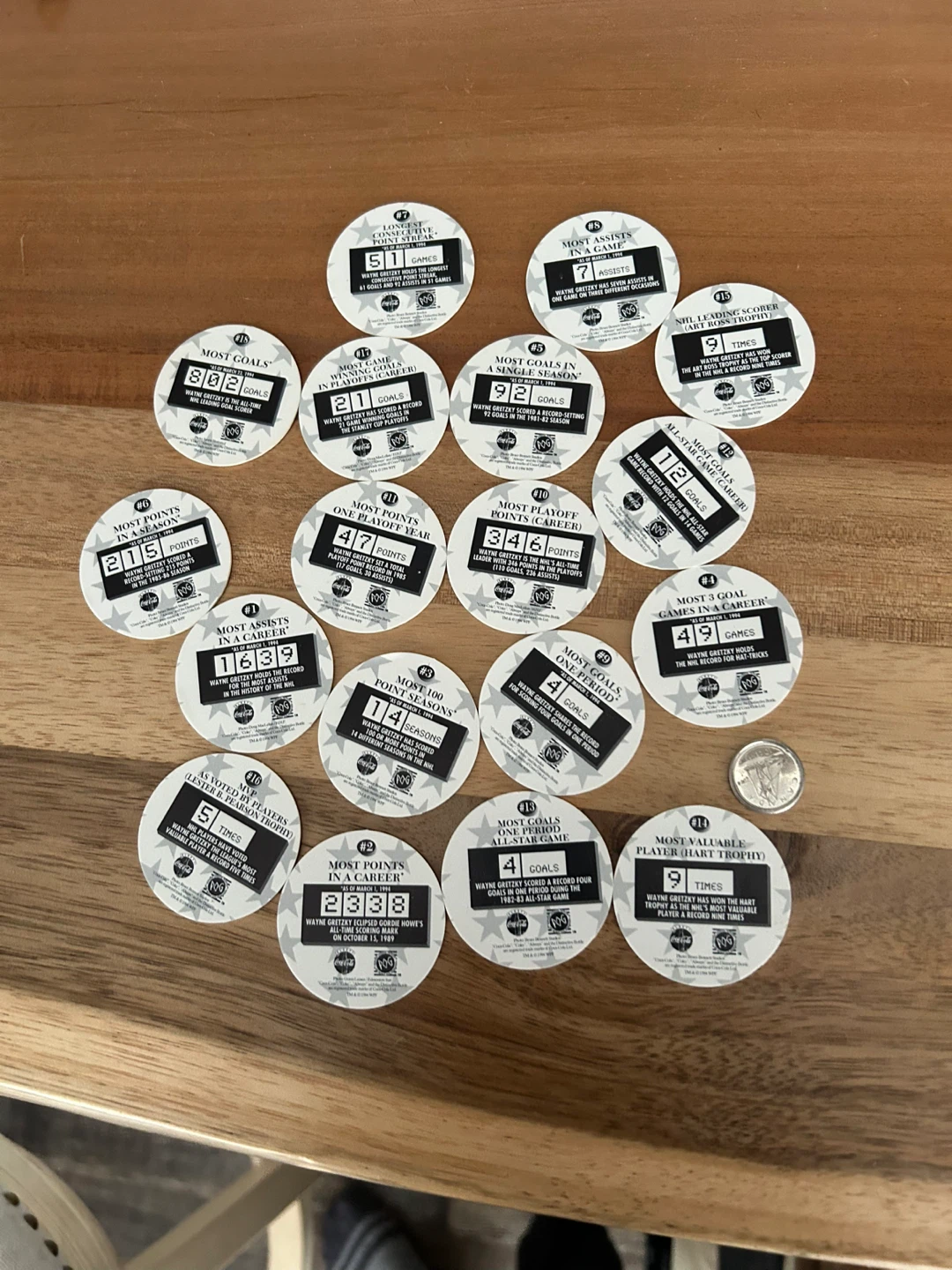 Wayne Gretzky Coca-Cola Pogs  Set - photo 2