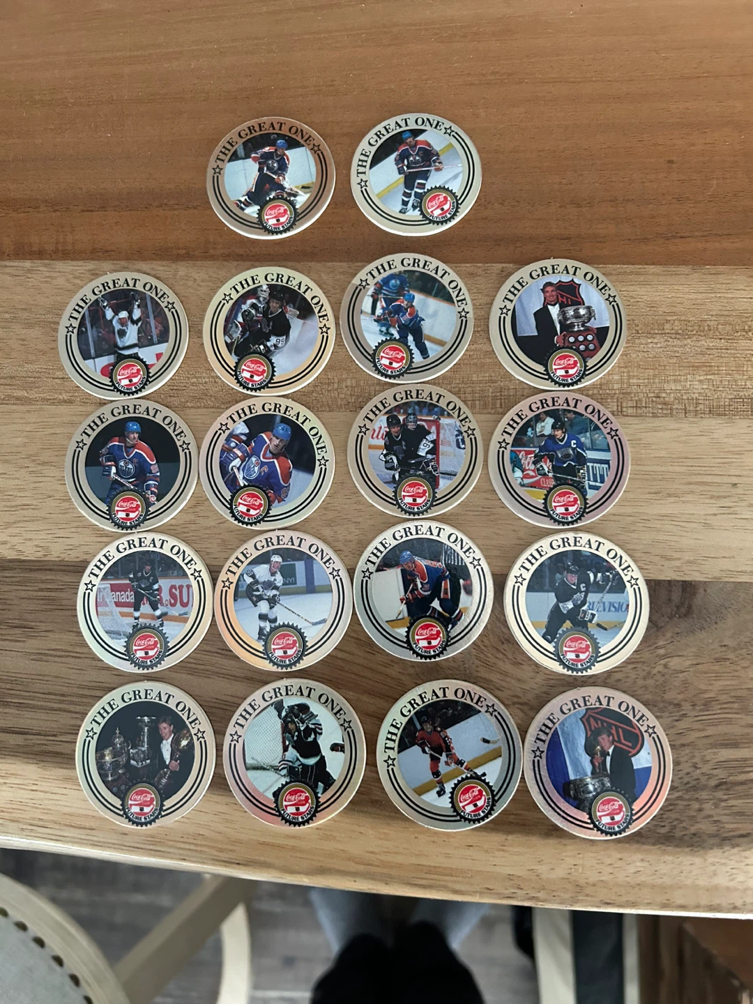Wayne Gretzky Coca-Cola Pogs  Set