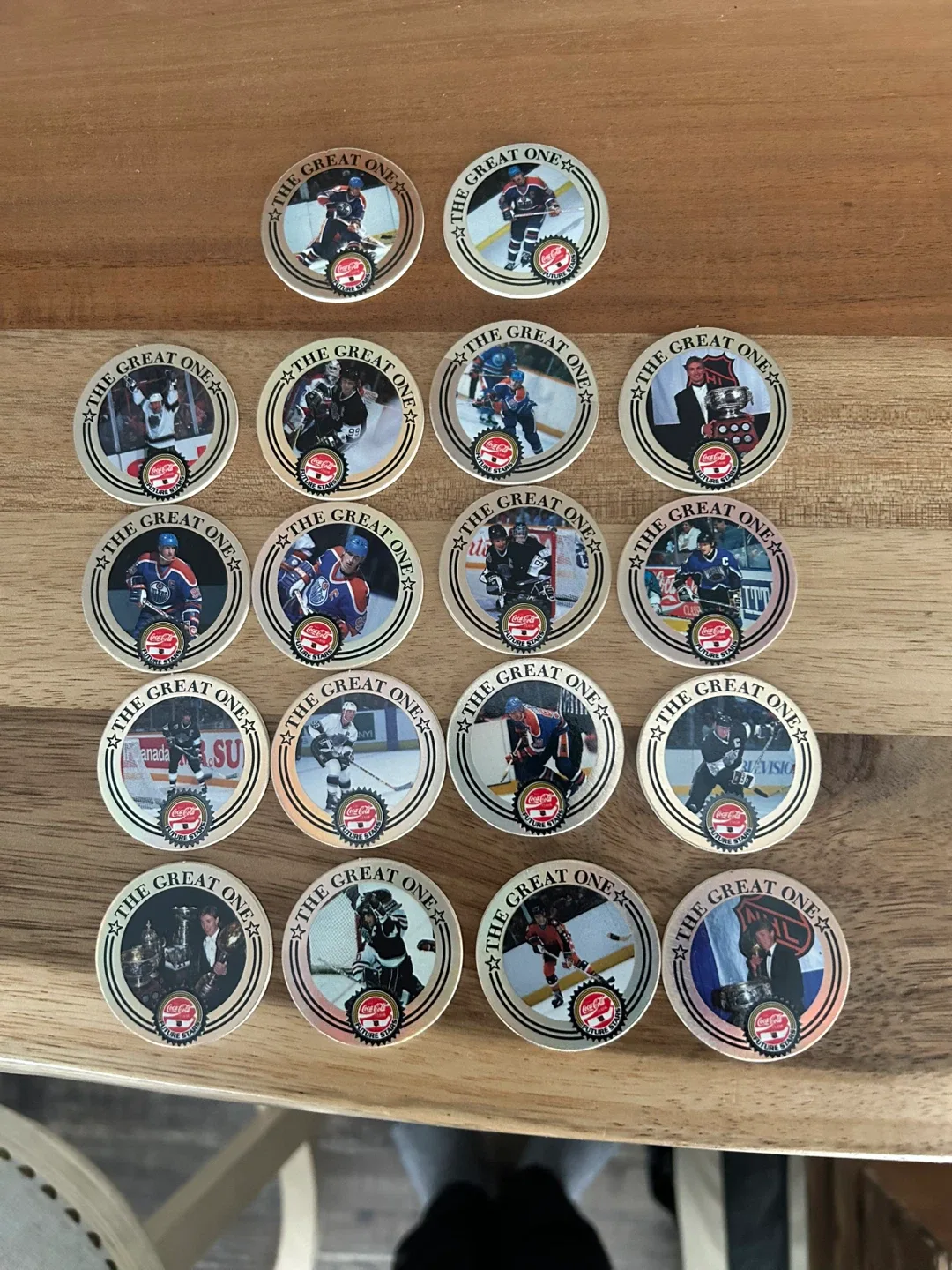 Wayne Gretzky Coca-Cola Pogs Full Set