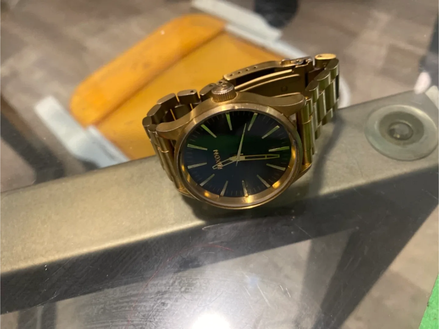 Nixon Time Teller Gold Watch