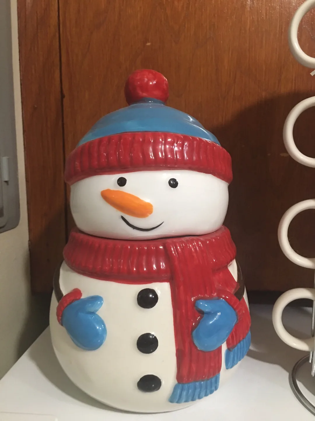 Christmas Village & Snowman Cookie Jar image indicator(4)