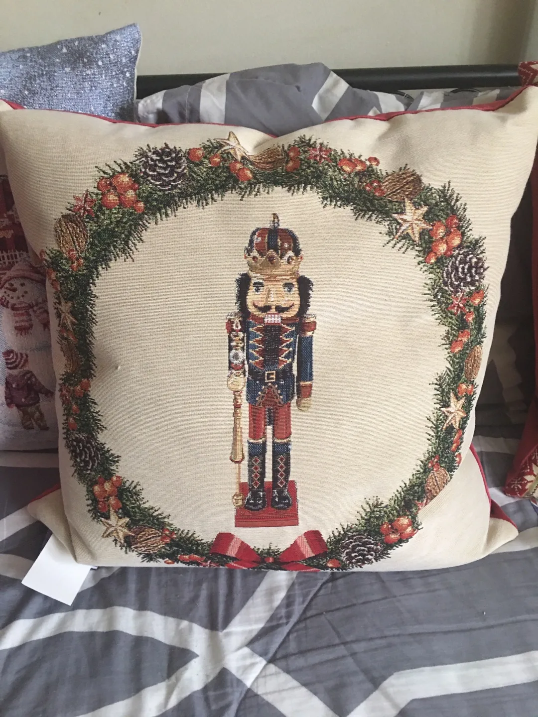 Christmas Village & Snowman Cookie Jar image indicator(8)