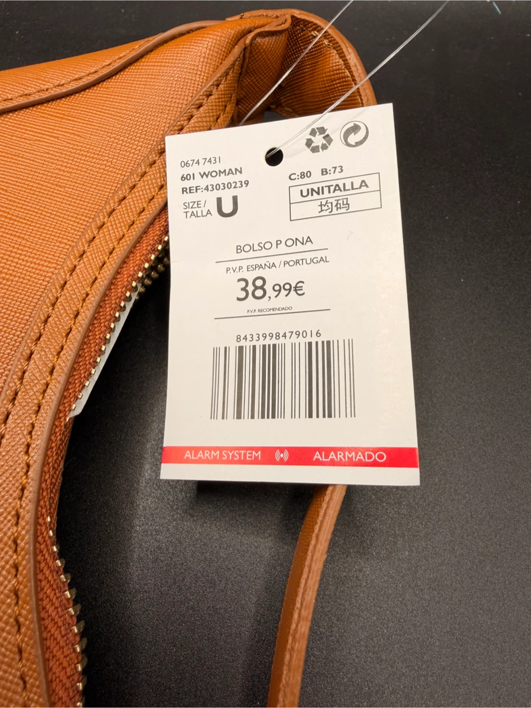 Mango Bolso Pona Hobo Bag - Brown / white - photo 4
