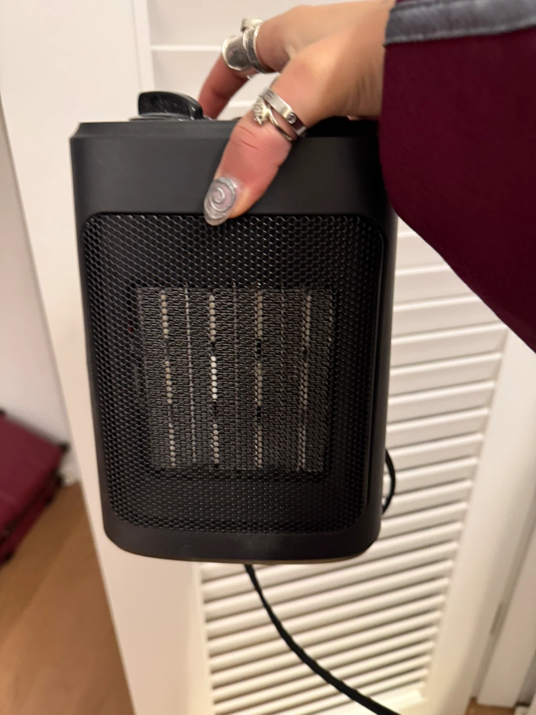 Black portable  Space Heater