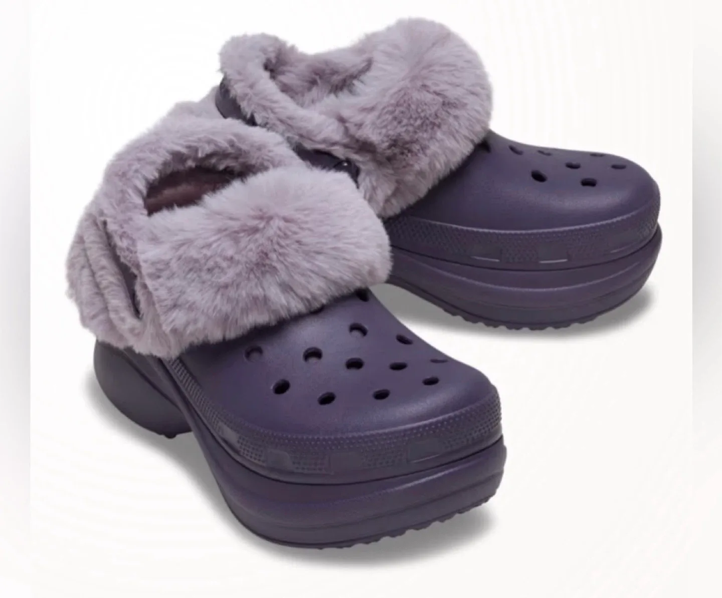 Crocs Crush Clog with Faux Fur - Size 8