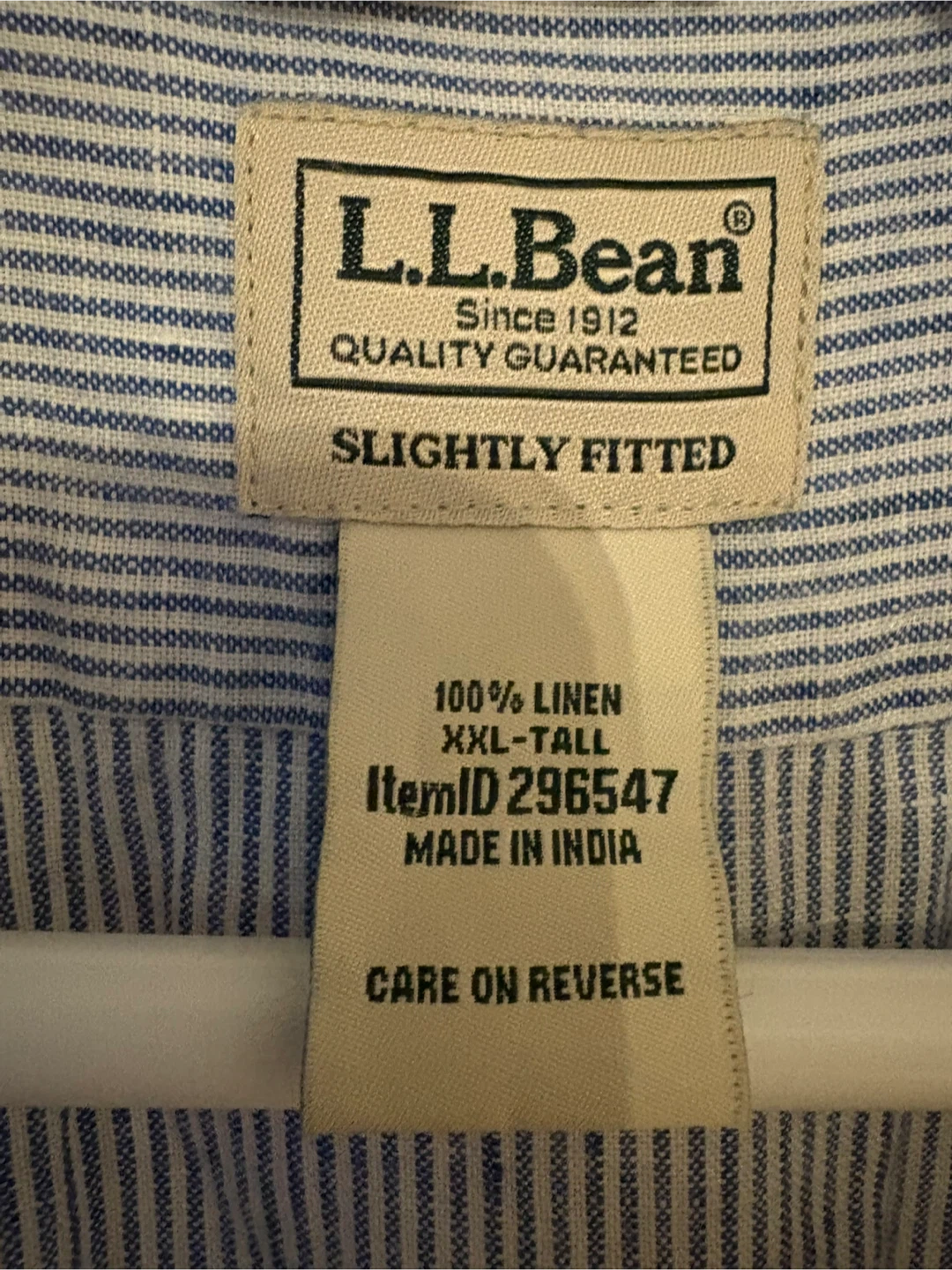 L.L.Bean XXL-Tall Linen Shirt