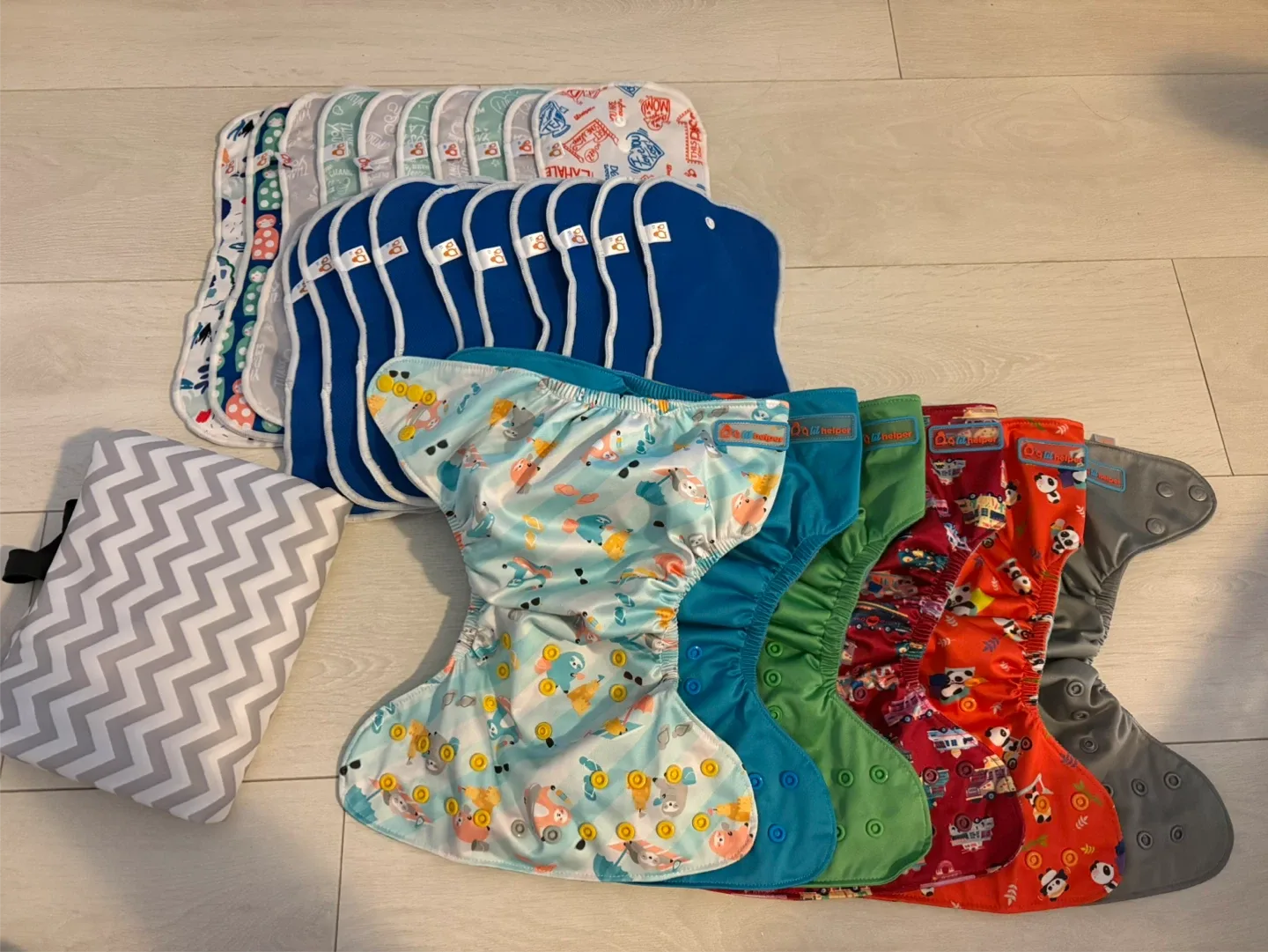 Lot of Lil Helper Tank Cloth Diapers