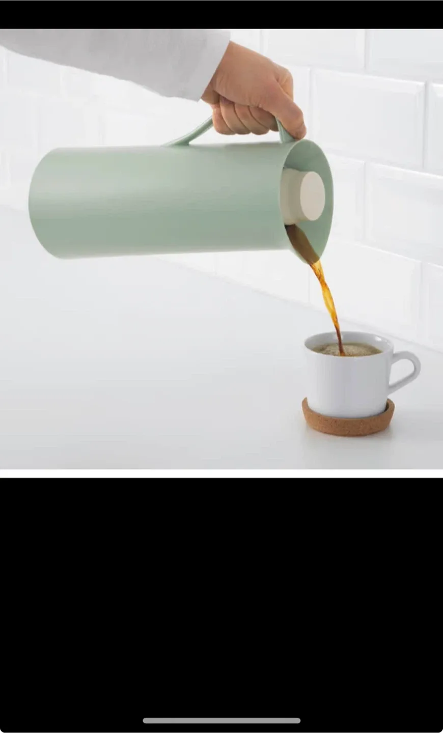 IKEA Mint Green Thermal Carafe