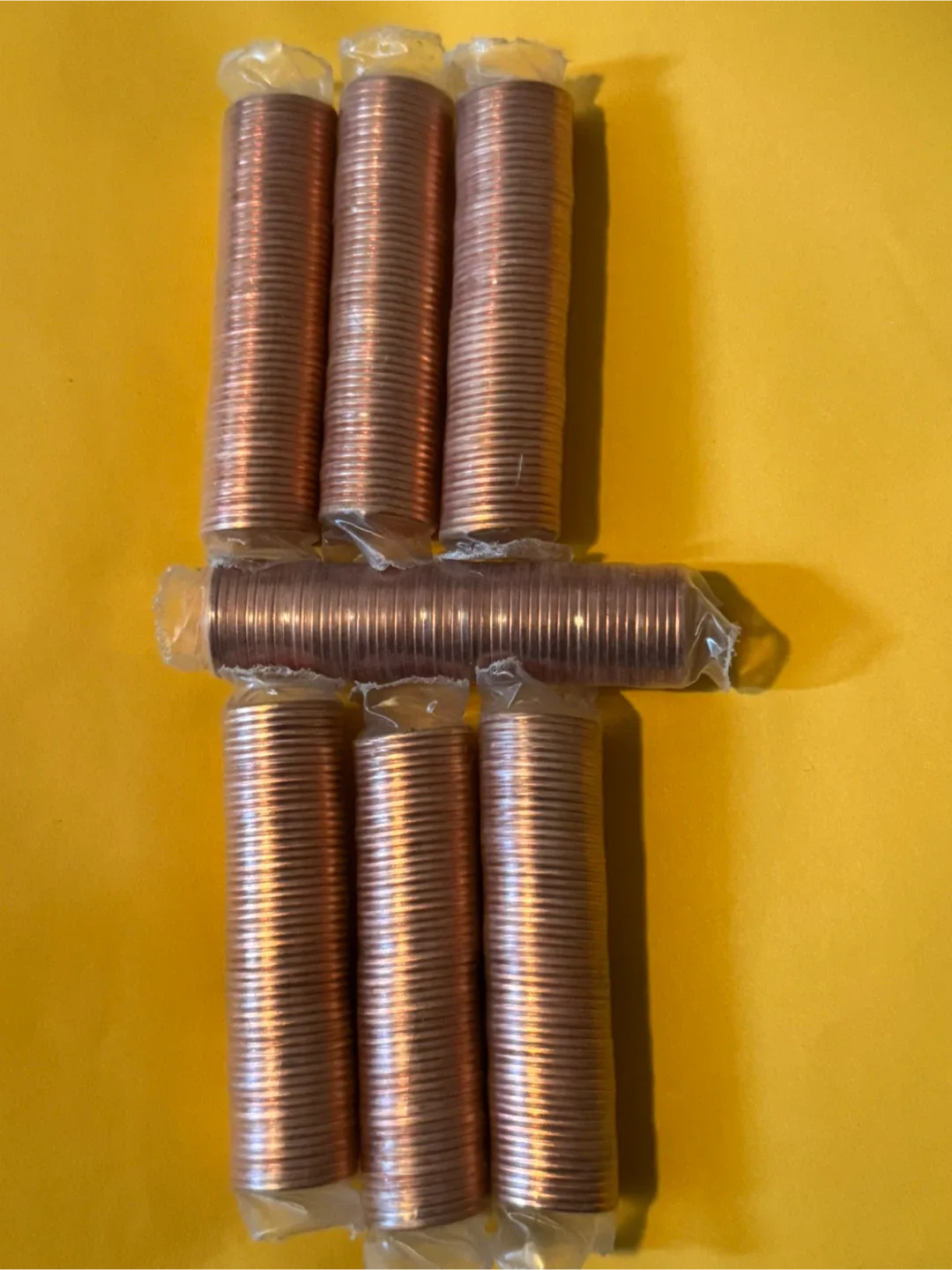 Rolls of Pennies (7 Rolls)