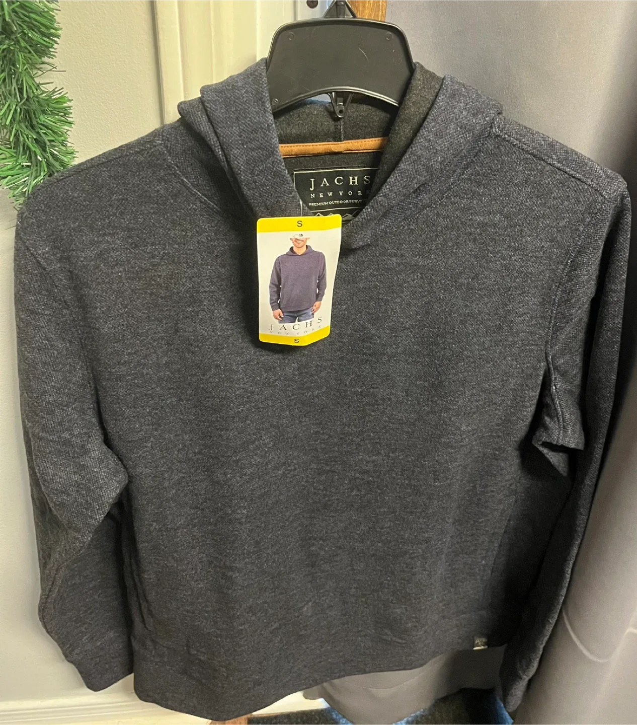 Jachs New York Wool Blend Pullover Hoodie - Size S