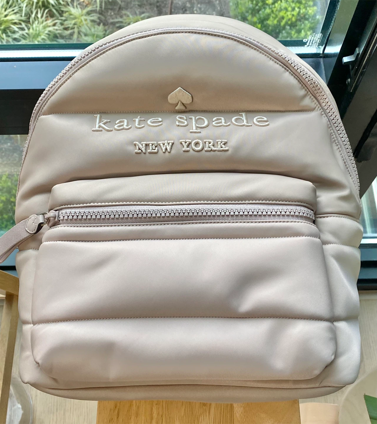 Kate Spade Ella Ksny Puffy Backpack - Warm Beige - photo 2
