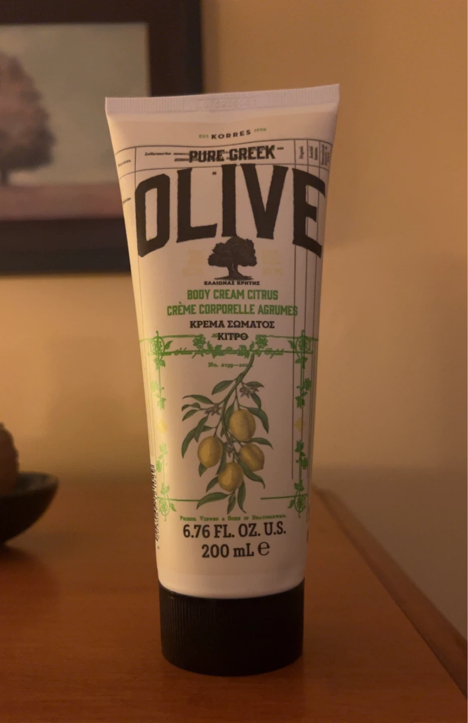 KORRES Pure Greek Olive Body Cream Citrus 200ml