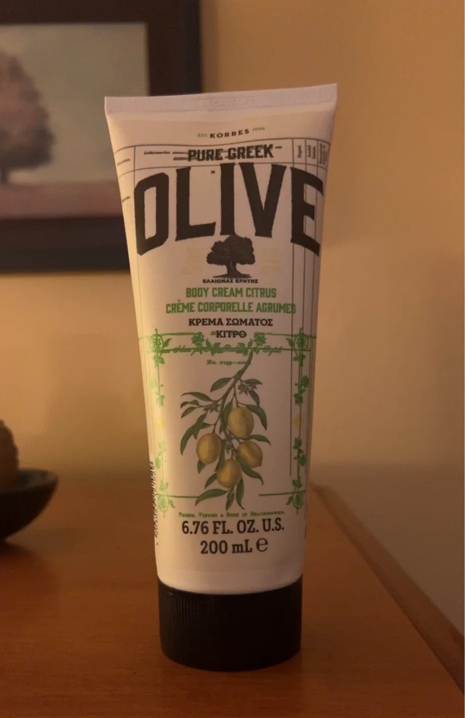 KORRES Pure Greek Olive Body Cream Citrus 200ml