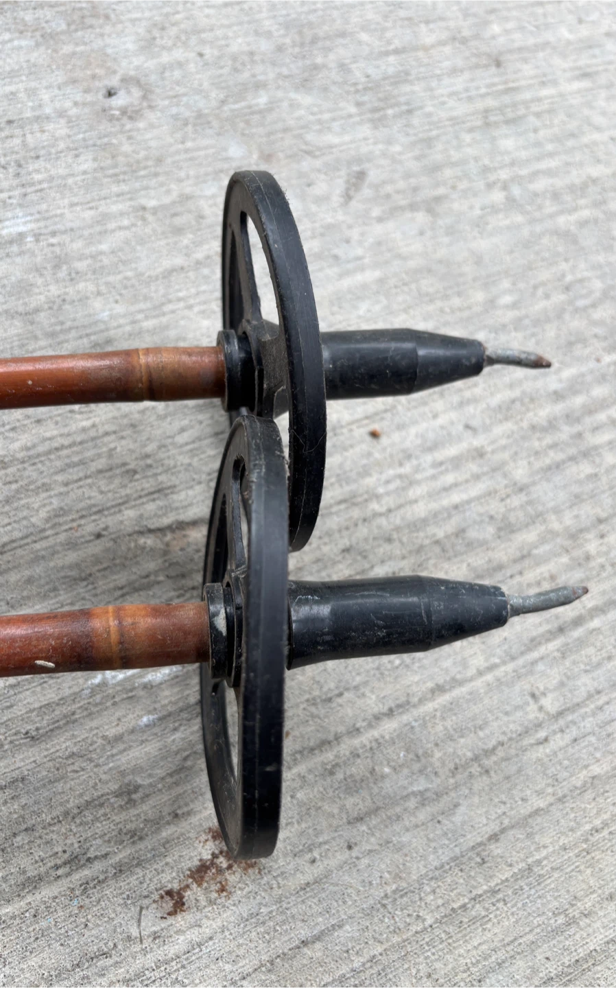 Vintage Bamboo Ski Poles - Ruko Tundra 135 cm (Made in Finland) - photo 4