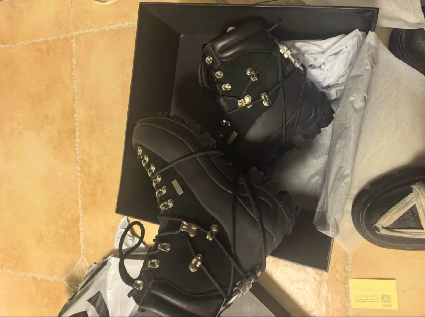 Dior Black Leather Ankle Boots - Size 39