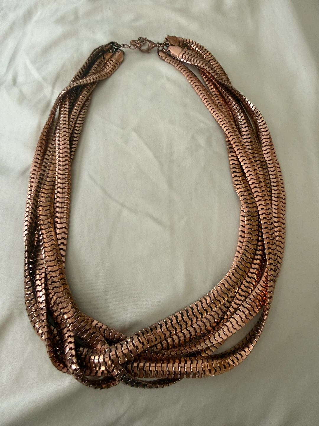 Rose Gold Multi-Strand Necklace