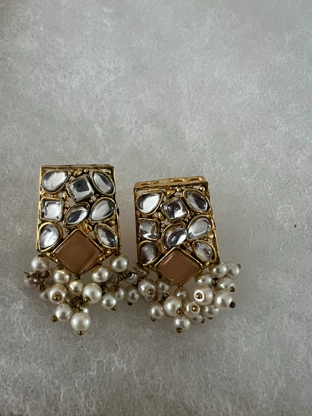 Drop Earrings with Pearls