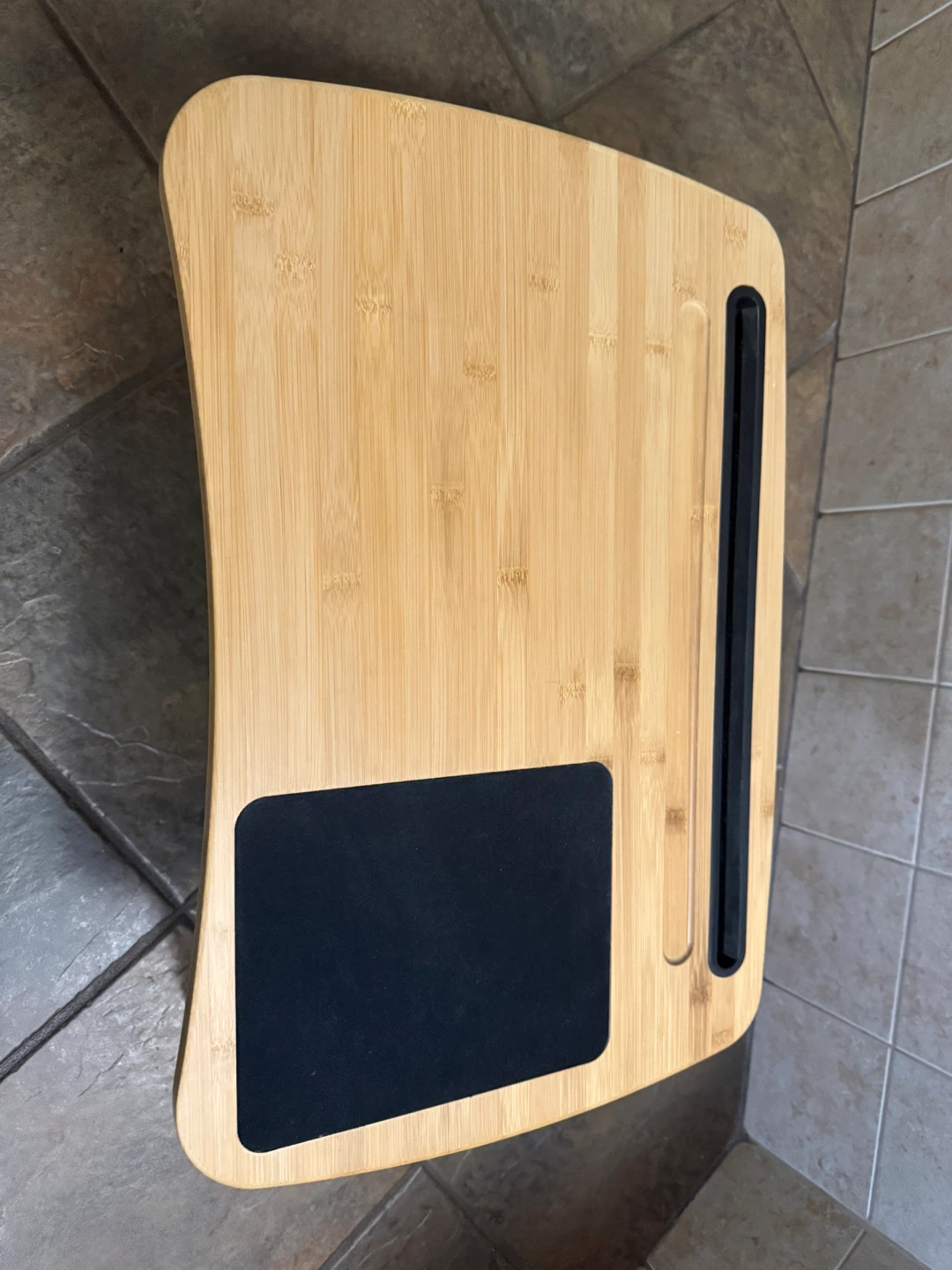 Bamboo Laptop Desk Bed Tray Table - photo 2