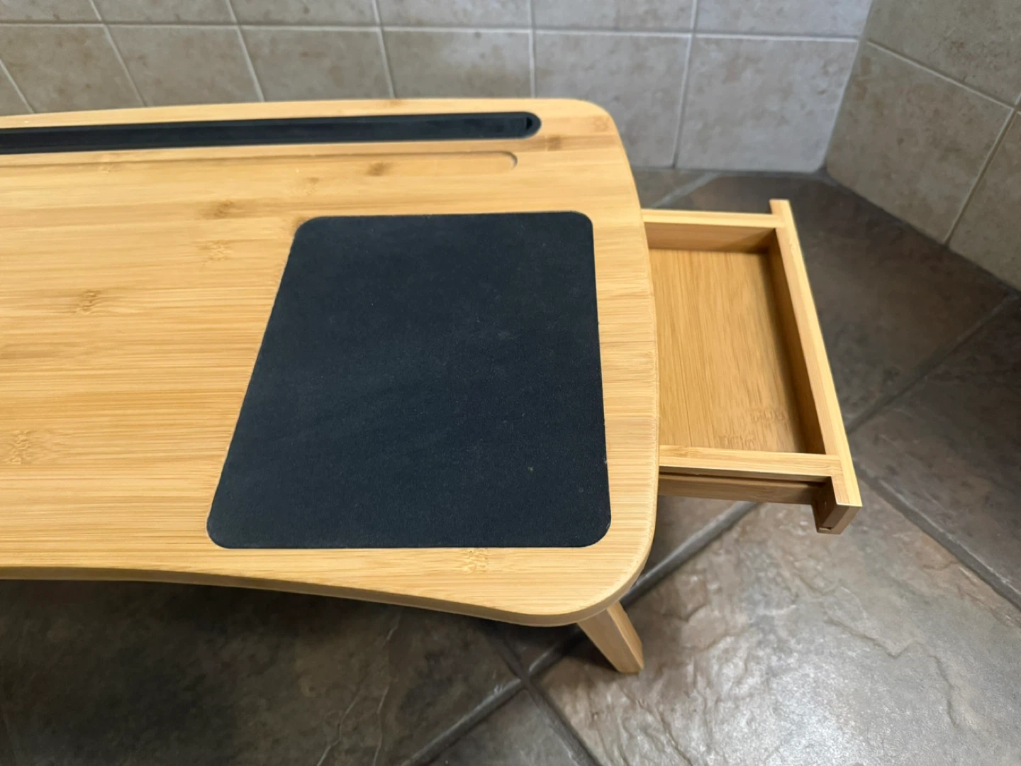 Bamboo Laptop Desk Bed Tray Table - photo 3