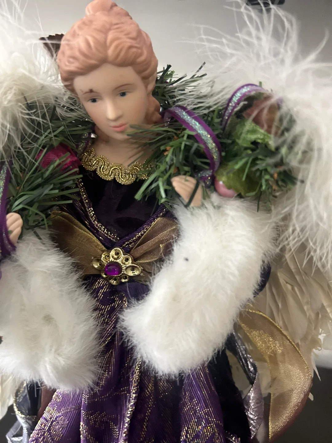 Angel Tree Topper - Purple & Gold image indicator(2)