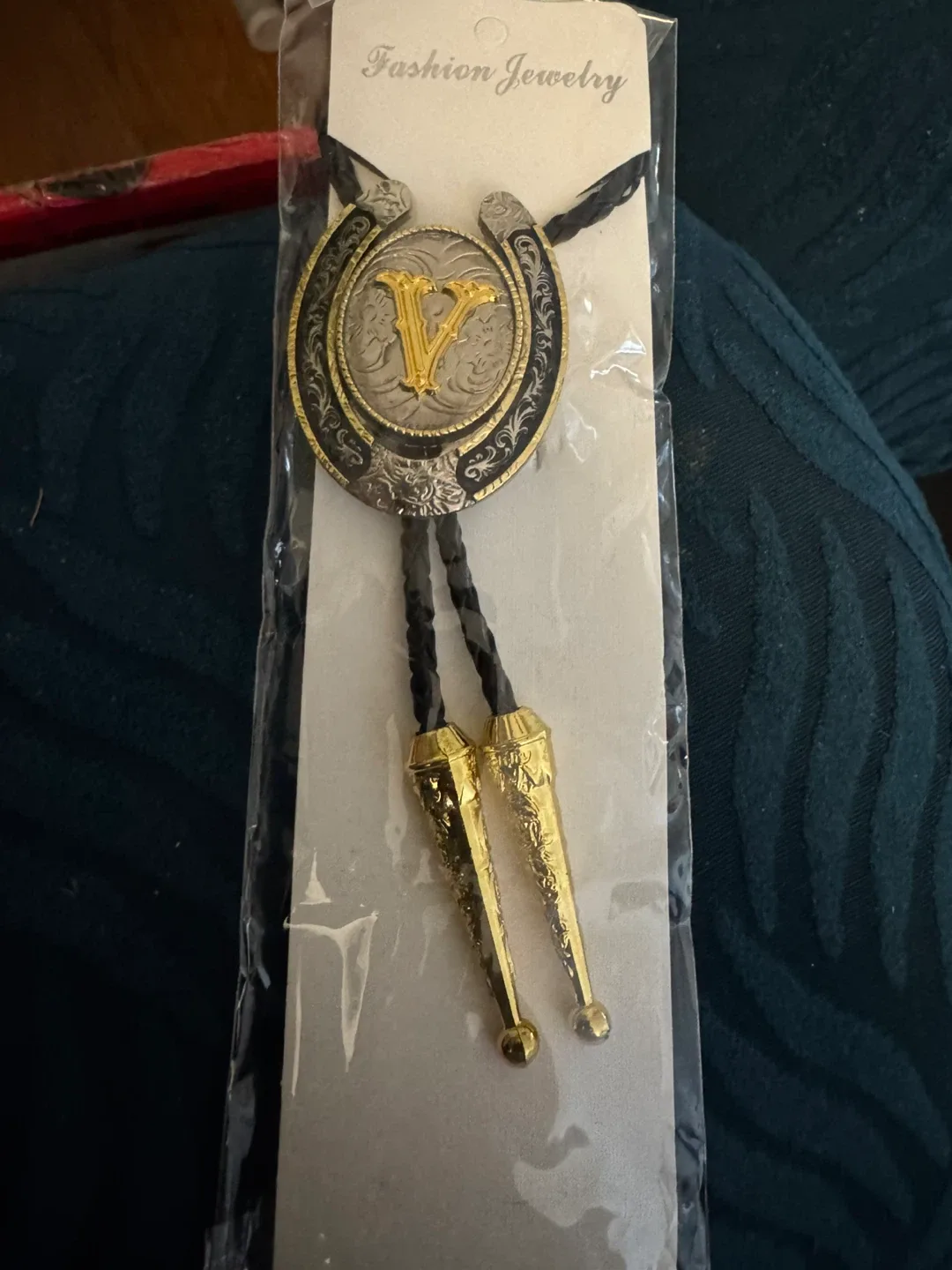 New Fashion Jewelry Bolo Tie - Initial V
