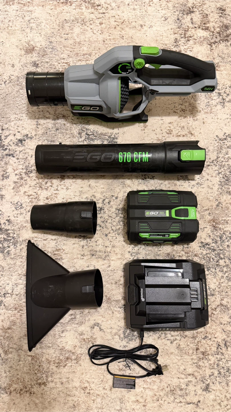 EGO 56V Leaf Blower – 670 CFM / 180 MPH