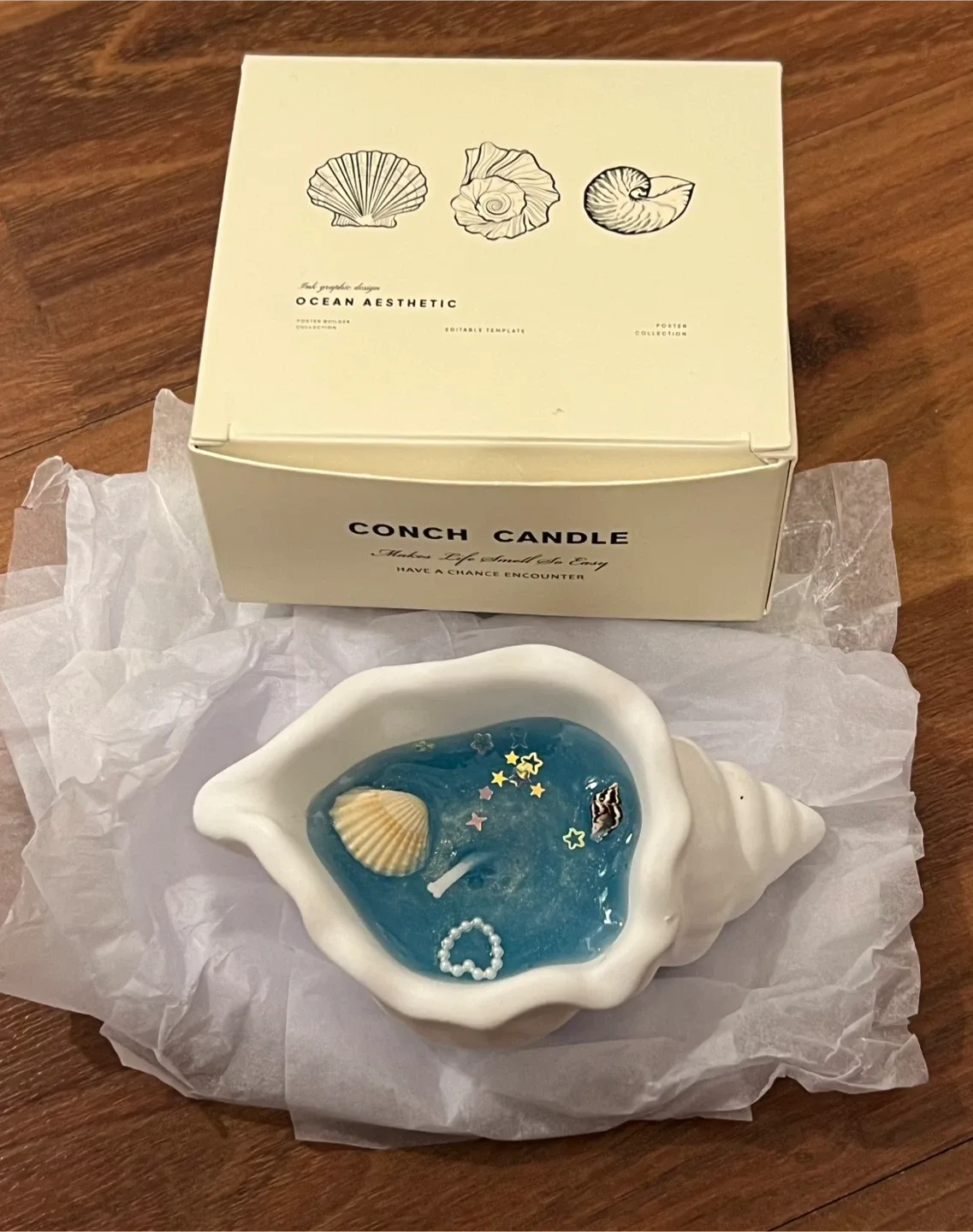Ocean Shell Scented Candle