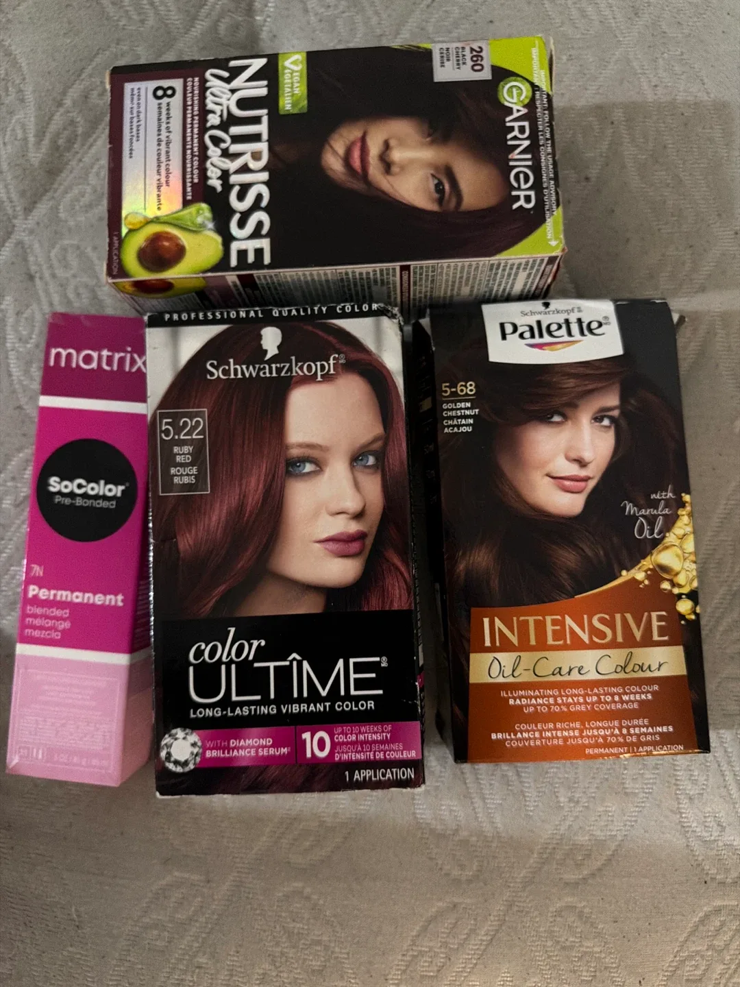 Hair Dye Lot - Garnier, Schwarzkopf, Matrix, Palette