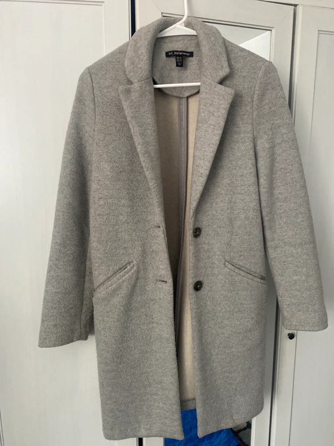 TRF Outerwear Grey Coat - Size XS