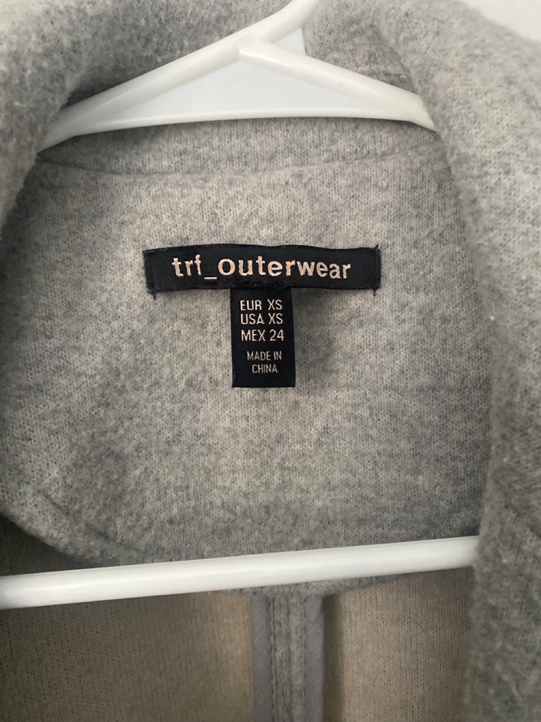 TRF Outerwear Grey Coat - Size XS - photo 2